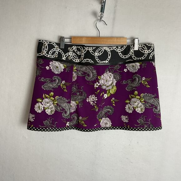 Zand Amsterdam Adjustable Reversible Wrap Skirt Floral Paisley One Size - Picture 6 of 13